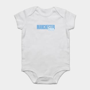 Manchester is Blue Baby Bodysuit